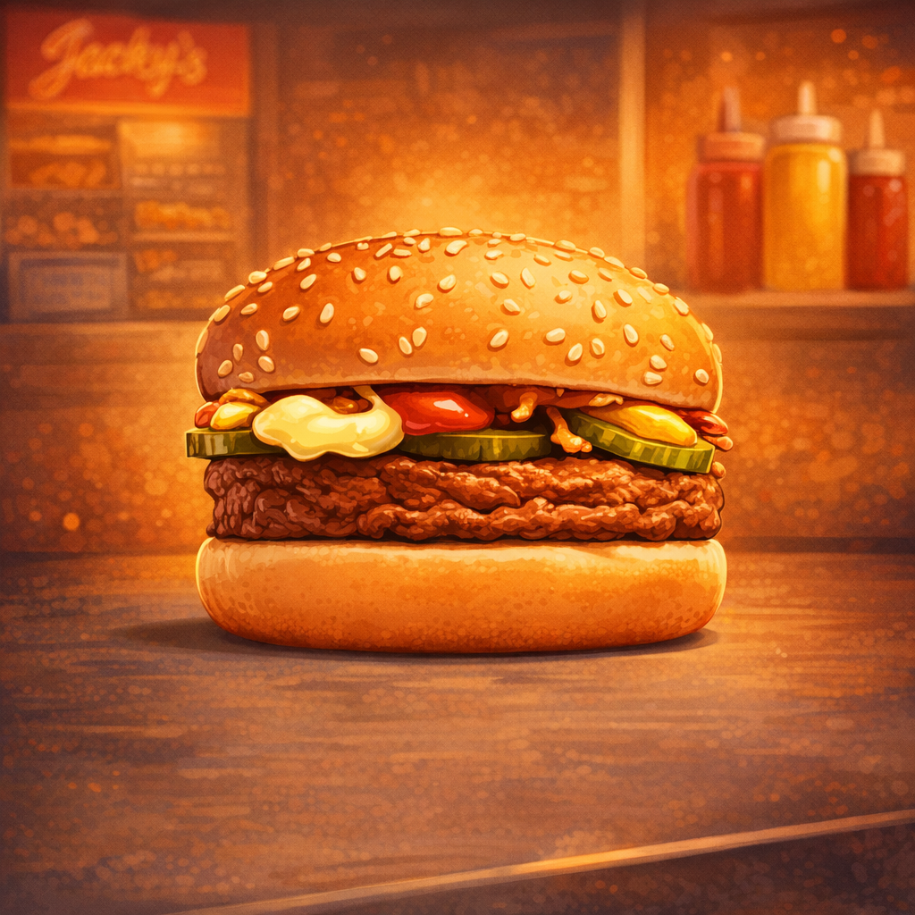 un hamburger